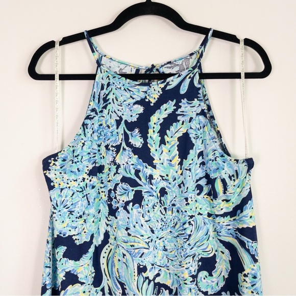 Lilly Pulitzer Margot Blue High Tide Scuba Swing Dress - Picture 4 of 11